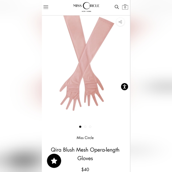 🩷 Qira Blush Mesh Opera-length Gloves 🩷 - Picture 2 of 13